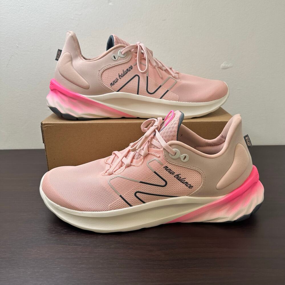 New Balance Fresh Foam Roav V2 Pink Mesh Lace Up Low Top Sneakers, Size 12, New